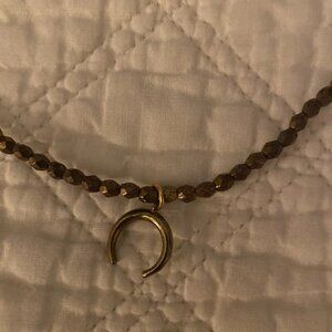 Half-Moon Crescent Choker. Y2k.